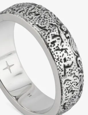 CLOCKS AND COLOURS Rupture Stainless Steel Ring - J/K detail 3