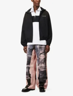 ACNE STUDIOS Logo-Print Zip-Pocket Cotton Jacket detail 2