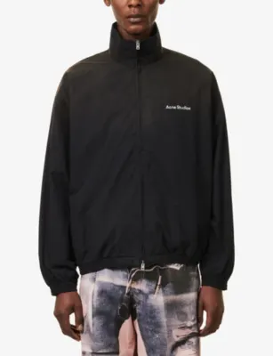ACNE STUDIOS Logo-Print Zip-Pocket Cotton Jacket detail 3