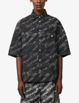 JACQUEMUS La Rio Short-Sleeve Cotton Shirt detail 3