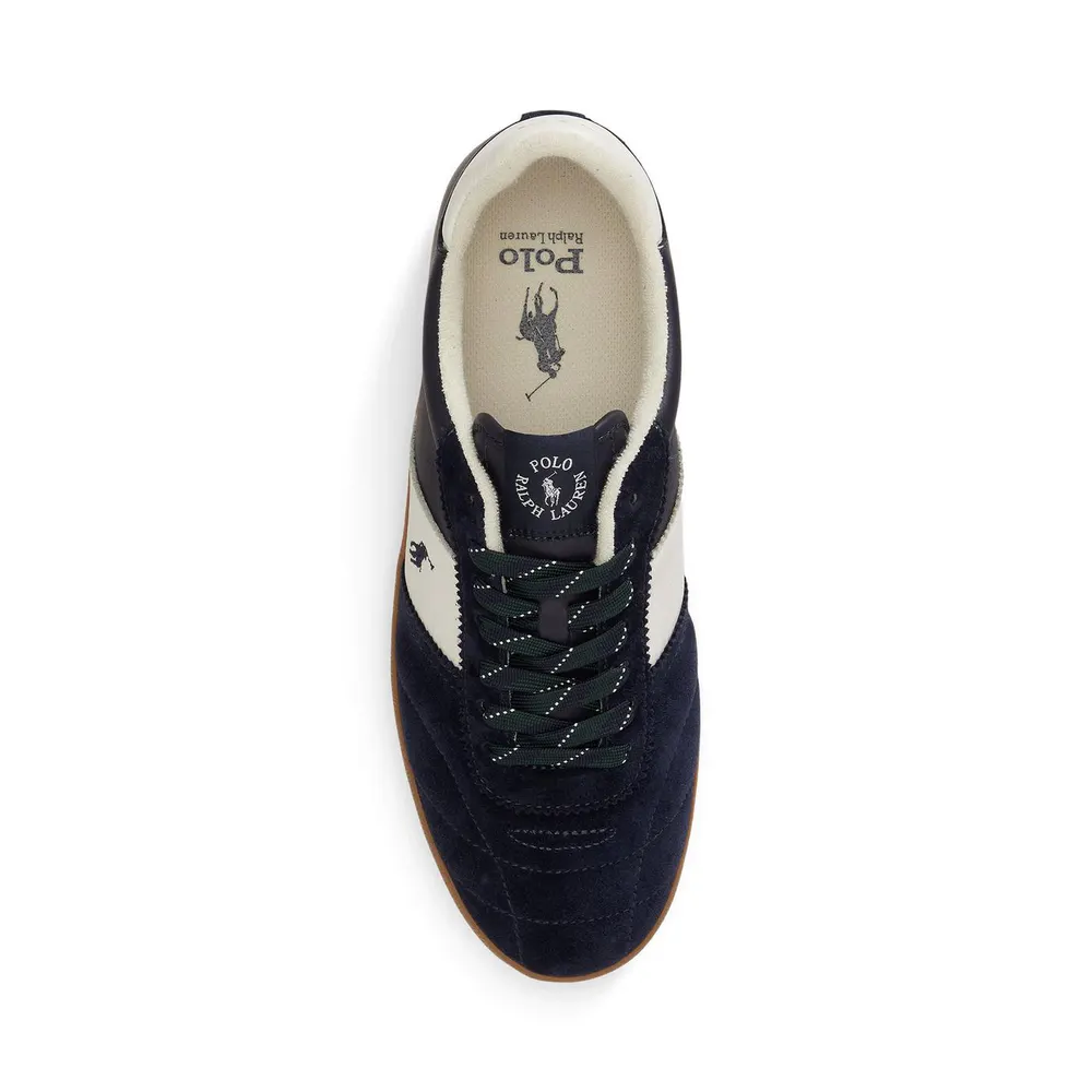 Polo Ralph Lauren Men's Court Vulc Leather Low-Top Trainers detail 3