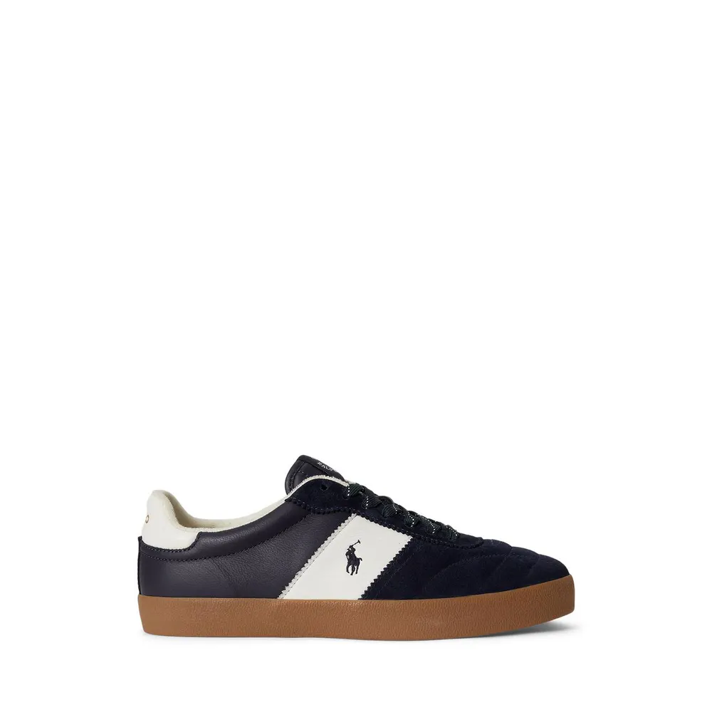 Polo Ralph Lauren Men's Court Vulc Leather Low-Top Trainers
