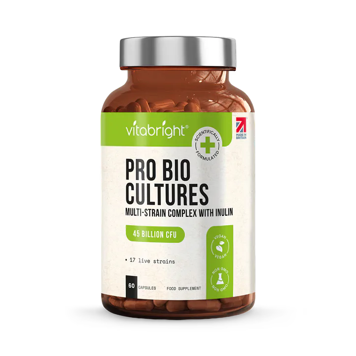 VitaBright Probiotic Complex 17 Strains - 45 Billion CFUs per Serving - 60 Capsules