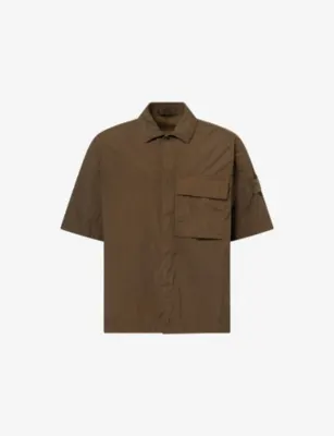 STONE ISLAND Ghost Compass-Badge Woven Shirt