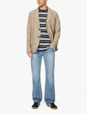 TRUE RELIGION Billy five-pocket straight-leg relaxed-fit stretch-denim jeans detail 2