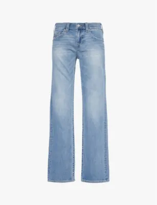 TRUE RELIGION Billy five-pocket straight-leg relaxed-fit stretch-denim jeans