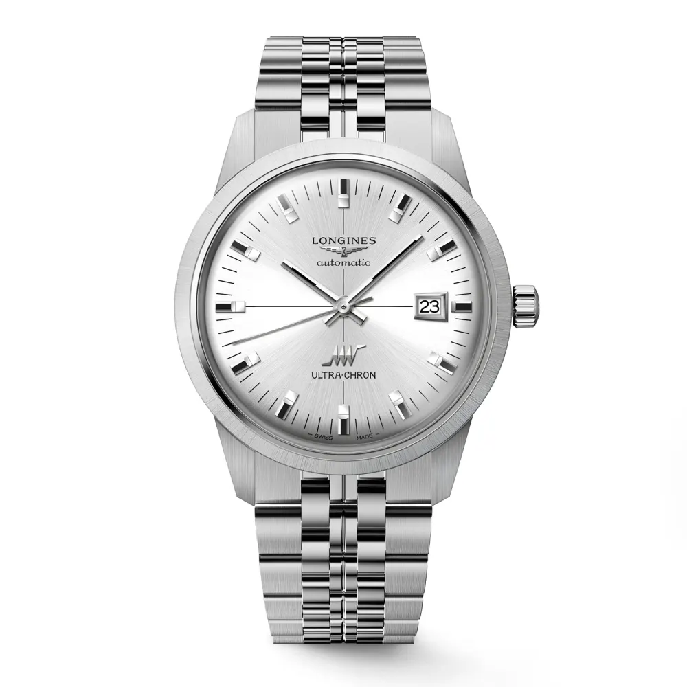 Longines Ultra-Chron Classic 40mm Mens Watch Silver in Silver, additional product view 2