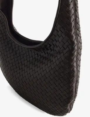 BOTTEGA VENETA Veneto Intrecciato-Weave Leather Cross-Body Bag detail 3