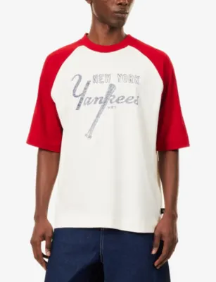 NEW ERA MLB New York Yankees Boxy-Fit Cotton T-Shirt detail 3