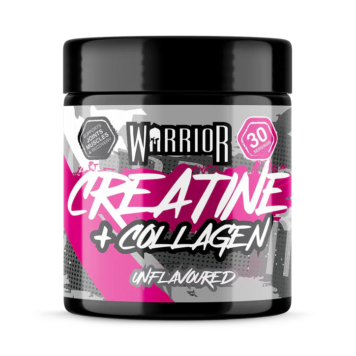 Warrior Creatine Plus Collagen Powder 270g, Hydrolysed Collagen Peptides, 30 Servings, Unflavoured