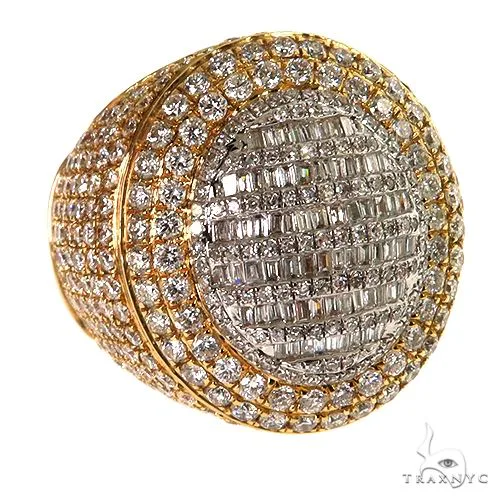 AHMED - MOON JEWELRY 14K Gold Baguette Diamond Ring 67931 in Rose / 8 – Ring