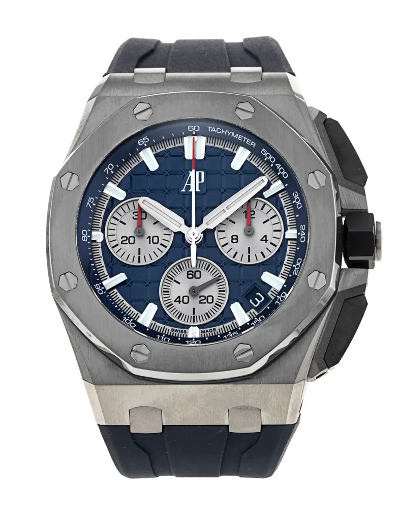 Audemars Piguet Royal Oak Offshore 26420TI.OO.A027CA.01 — 2021 — Very good in Blue – Pre-owned watches