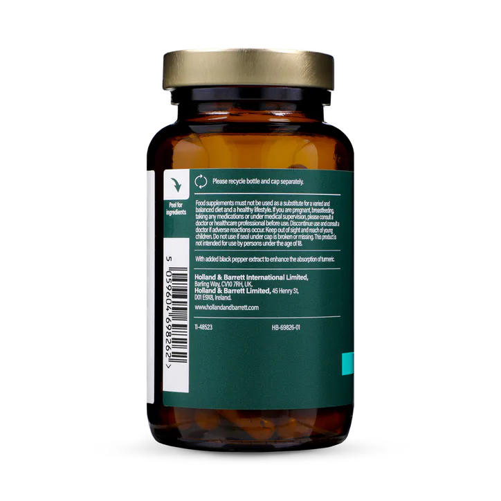 For Him High Strength Turmeric 600mg plus Boswellia & Ginger 90 Capsules, additional product view 3
