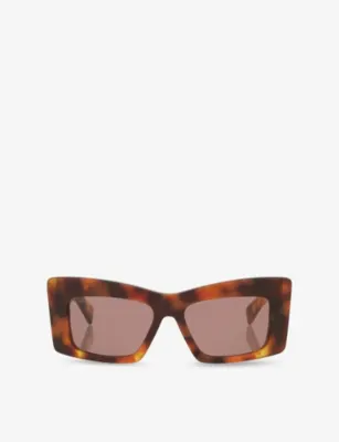 GUCCI GG1842S Tortoise Butterfly-Frame Acetate Sunglasses