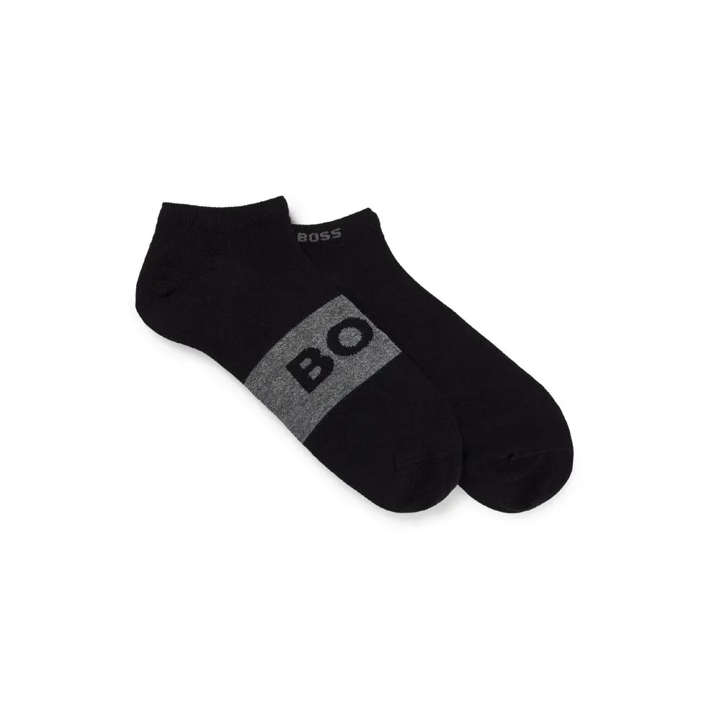 Boss 2 Pack of Logo Ankle Socks detail 2