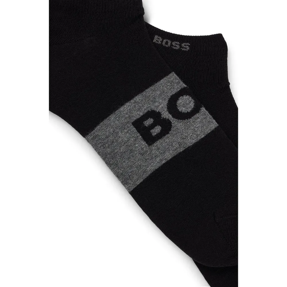 Boss 2 Pack of Logo Ankle Socks detail 3