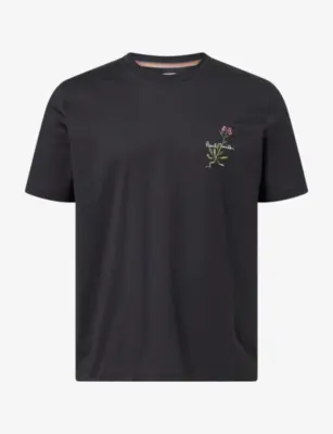 PAUL SMITH Floral-Embroidered Cotton T-Shirt