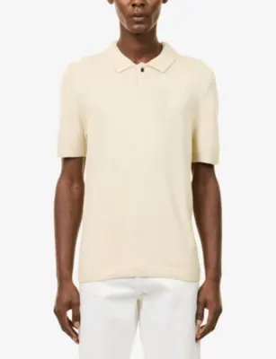 NOBL Short-Sleeve Ribbed Knit Polo Shirt detail 3