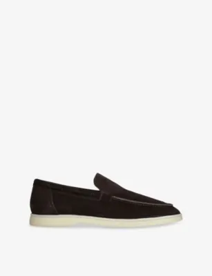 AURELIEN Yacht Suede Loafers - 5 in GREY/DARK – Mens | Loafers