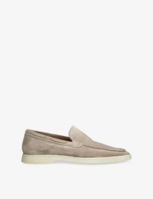 AURELIEN Yacht Suede Loafers - 5 in GREY/LIGHT – Mens | Loafers