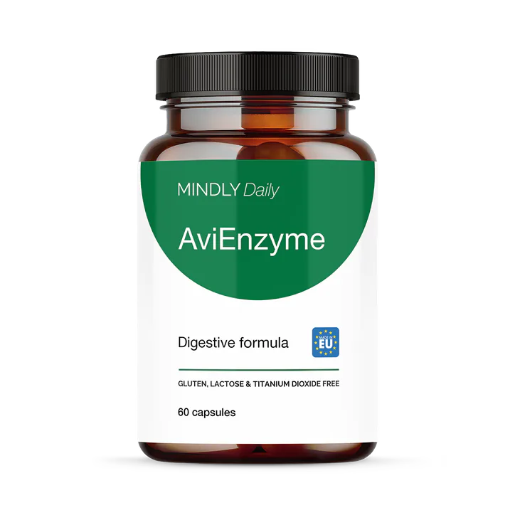 Mindly AviEnzyme DigeZyme Enzyme complex 250 mg 60 capsules – Vitamins & Supplements > Supplements > Digestive Enzymes