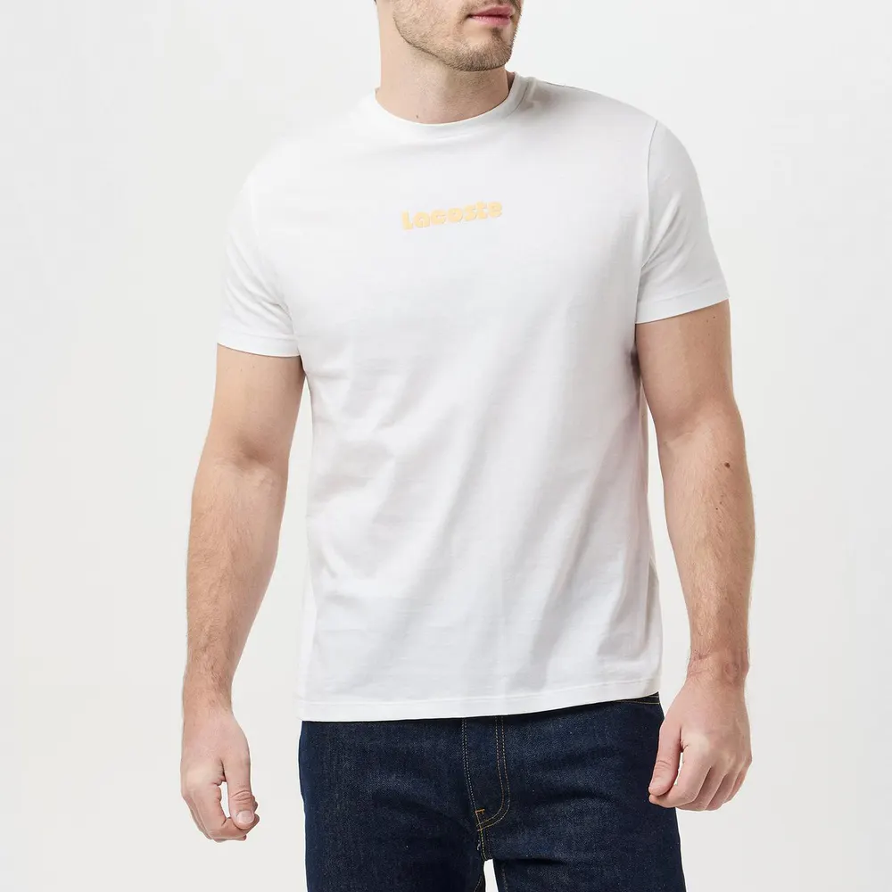 Lacoste Men's Vintage Print Oversized T-Shirt detail 3