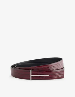 TOM FORD Slim-T Reversible Leather Belt - 32