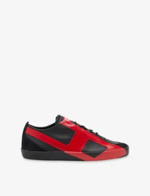 DIESEL S-Slante-D Leather Trainers - EUR 41 / 7 UK MEN in H4072 – Mens | Trainers | Lace up trainers