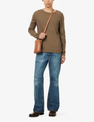 NUDIE JEANS Flared-Leg Glenn Denim Jeans - 38/32 in Lineage Tracks, additional product view 2