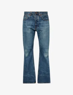 NUDIE JEANS Flared-Leg Glenn Denim Jeans - 38/32 in Lineage Tracks – Mens | Jeans | Straight Leg