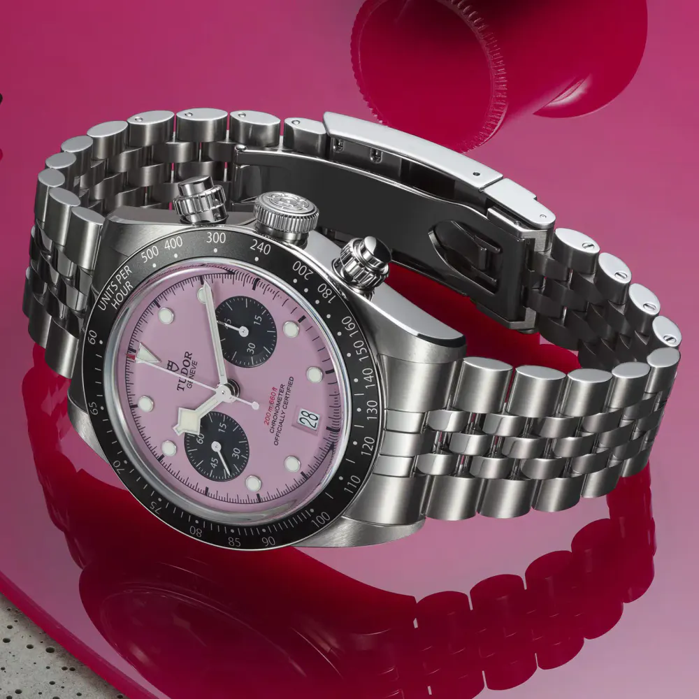 Tudor Black Bay Chrono 41mm Steel Case Pink Dial detail 3