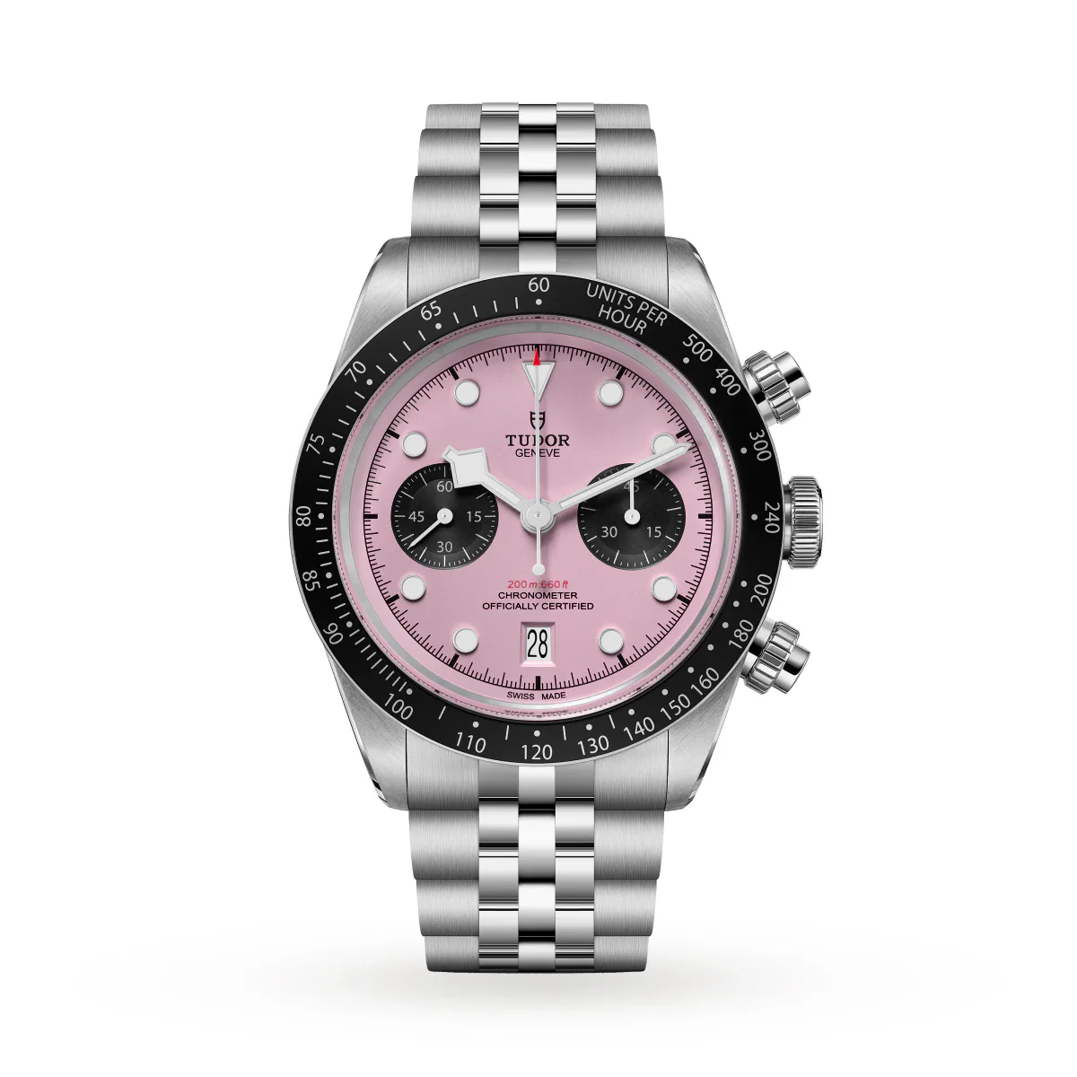 Tudor Black Bay Chrono 41mm Steel Case Pink Dial