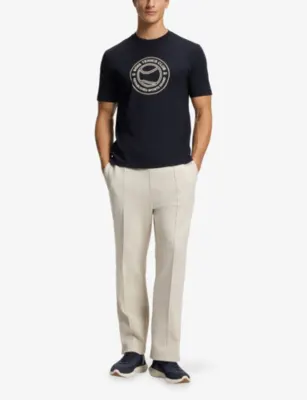 BOSS Tennis Club-Print Cotton-Jersey T-Shirt detail 2