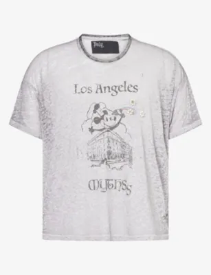 PALY HOLLYWOOD Mythss Vintage Tri-Blend T-Shirt in GRAY – Mens | Tops & t-shirts | T-Shirts | Printed T-Shirts