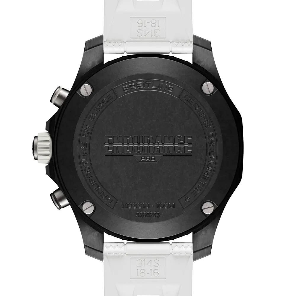 Breitling Endurance Pro 38mm Unisex Watch White Rubber in Black, additional product view 2