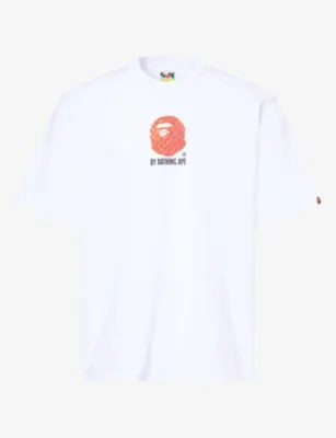 A BATHING APE Strawberry by Bathing Ape Relaxed Graphic Cotton-Jersey T-Shirt