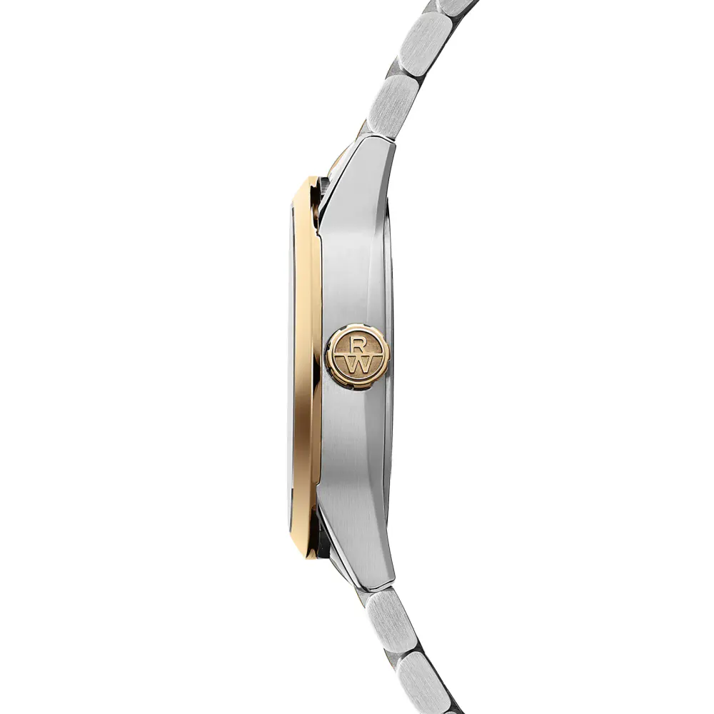 Raymond Weil Freelancer Date Classic Two-Tone Yellow Gold 40mm Cream Dial Mens Watch detail 2
