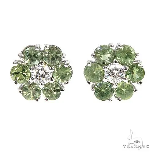 PIA - For Him GEMSTONES Meadow Bloom Sapphire Diamond Earrings Large 66902 in Rose – Earrings