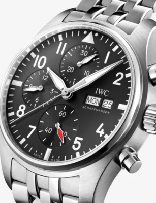 IWC Pilot's Chronograph 41 Stainless-Steel Automatic Watch 41mm detail 2