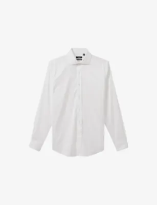 REISS Bishopsgate Long-Sleeved Cotton-Blend Shirt - SOFT BLUE detail 2