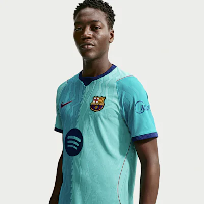 Nike FC Barcelona 2026/27 Match Third Men's Nike Aero-FIT Football Authentic Shirt - Green Frost/Green Frost/Gym Red/Loyal Blue