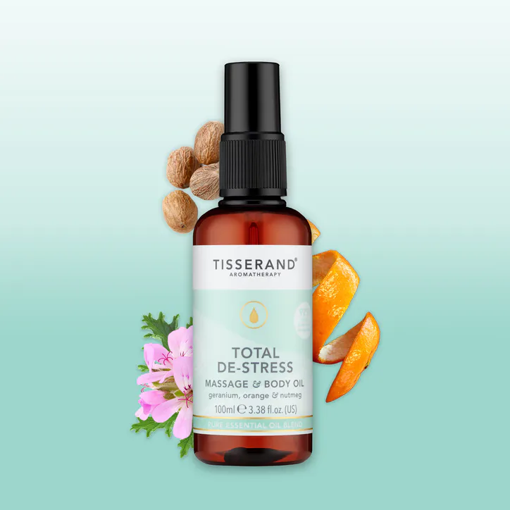 Tisserand Total De-Stress Massage & Body Oil 100ml detail 2
