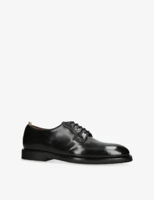 OFFICINE CREATIVE Bariton Leather Derby Shoes - EUR 45 / 11 UK MEN in BLACK, additional product view 3
