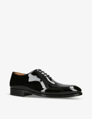 MAGNANNI Flex tonal-stitching leather oxford shoes - EUR 43 / 9 UK MEN in BLACK, additional product view 3