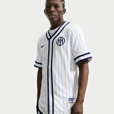 Nike Inter Milan Away Men's Nike Sportswear Baseball Jersey - White/Blue Void/Blue Void in White/Blue Void/Blue Void – Nike men's and unisex