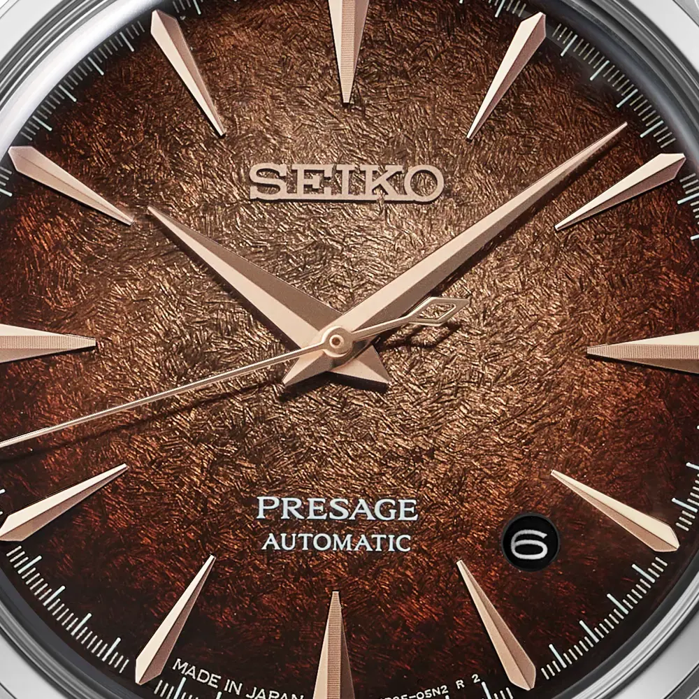 Seiko Presage Presage Cocktail Time Crushed Ice Whisky Mist 38.5mm Mens Watch detail 2