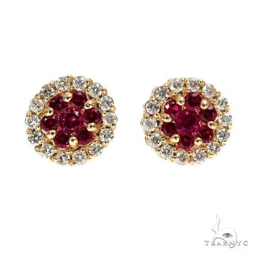 RINA - For Him FACTORY Vermilion Center Earrings 6808 in Rose Gold – Earrings