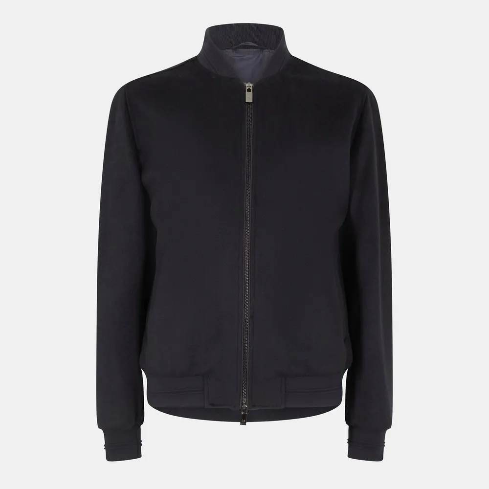 Pal Zileri Men's Structured Bomber Jacket