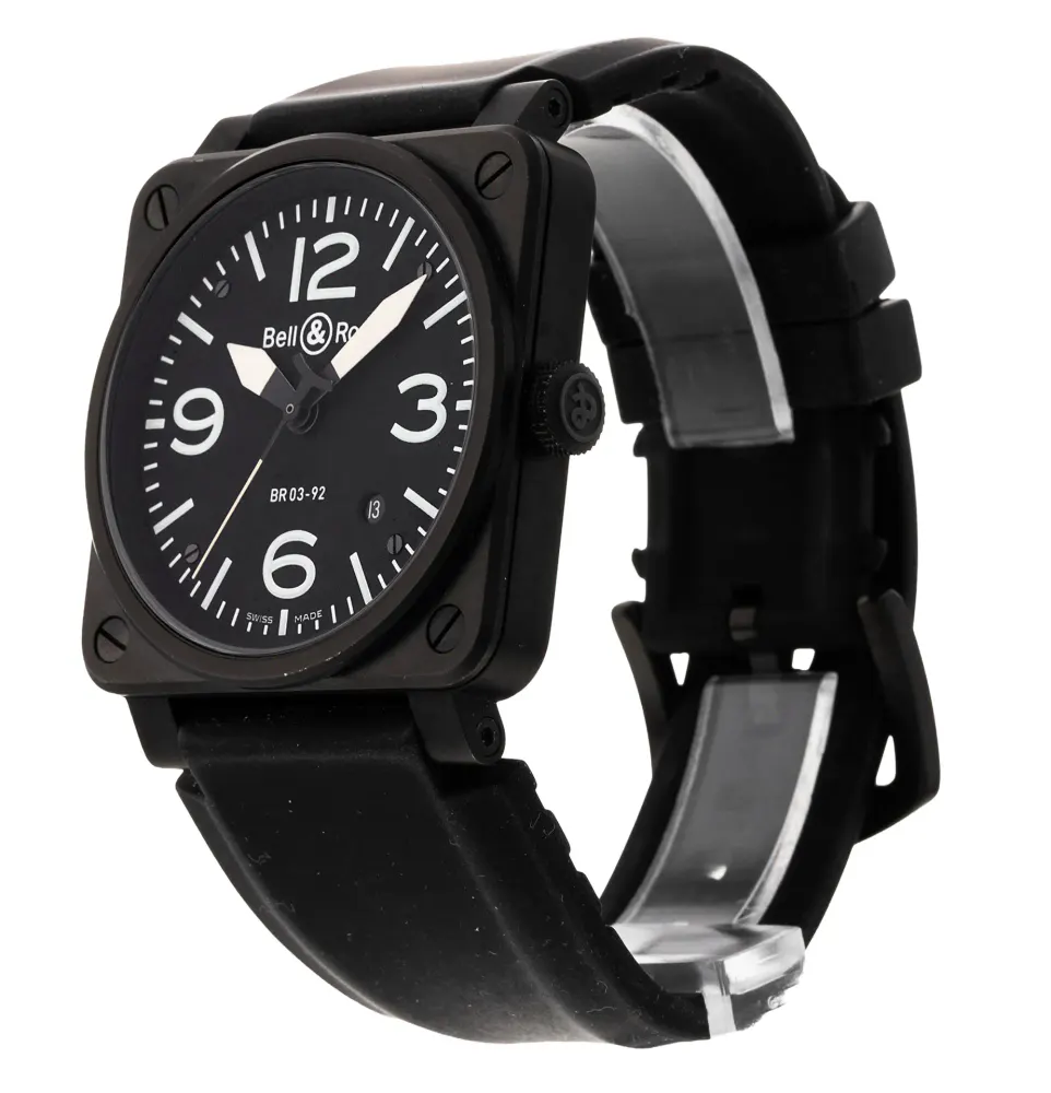 Bell and Ross BR03-92 BR03-92-S — 2011 — Very good in Black Quarter Arabic, additional product view 2