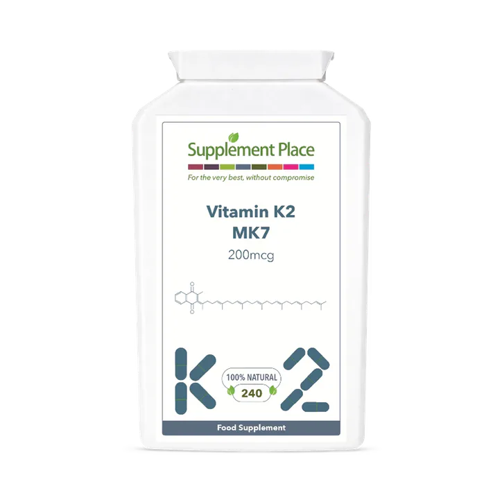 Supplement Place Vitamin K2 MK7 200mcg | 240 Capsules